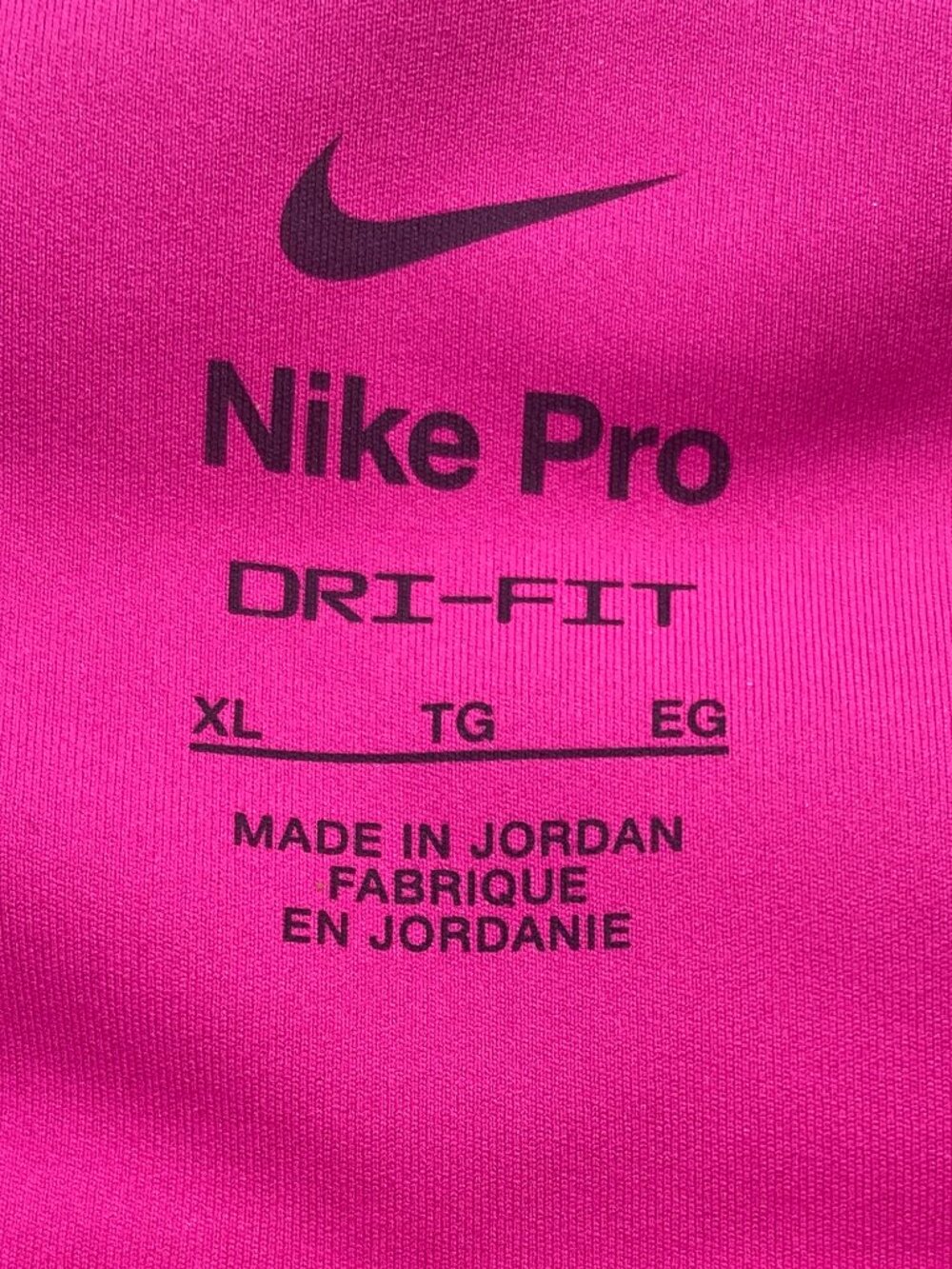 Nike Pro DRI-FIT High-Waisted Legging w/ Pockets XL Pink #225V - Picture 5 of 5